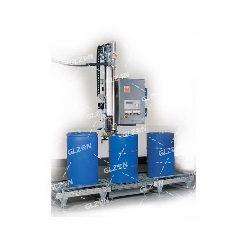 200公（gōng）斤白乳膠灌裝機,稱重灌裝機